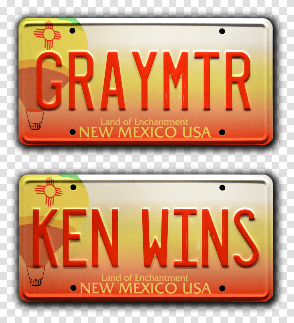 Walter White New Mexico State License Plate, Vehicle, Transportation Transparent Png