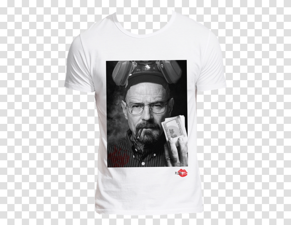 Walter Whiteheisenberg Breaking Bad T Shirt 24 From Senior Citizen, Apparel, Face, Person Transparent Png