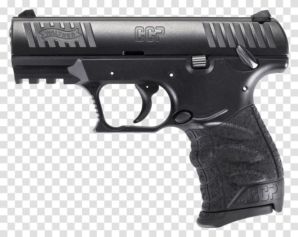 Walther Ccp 9mm Caliber Handgun Ruger Security 9 Compact, Weapon, Weaponry Transparent Png