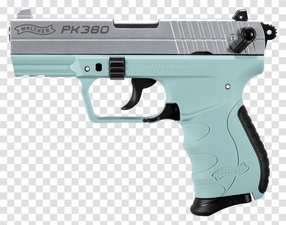 Walther Pk380 Angel Blue, Gun, Weapon, Weaponry, Handgun Transparent Png