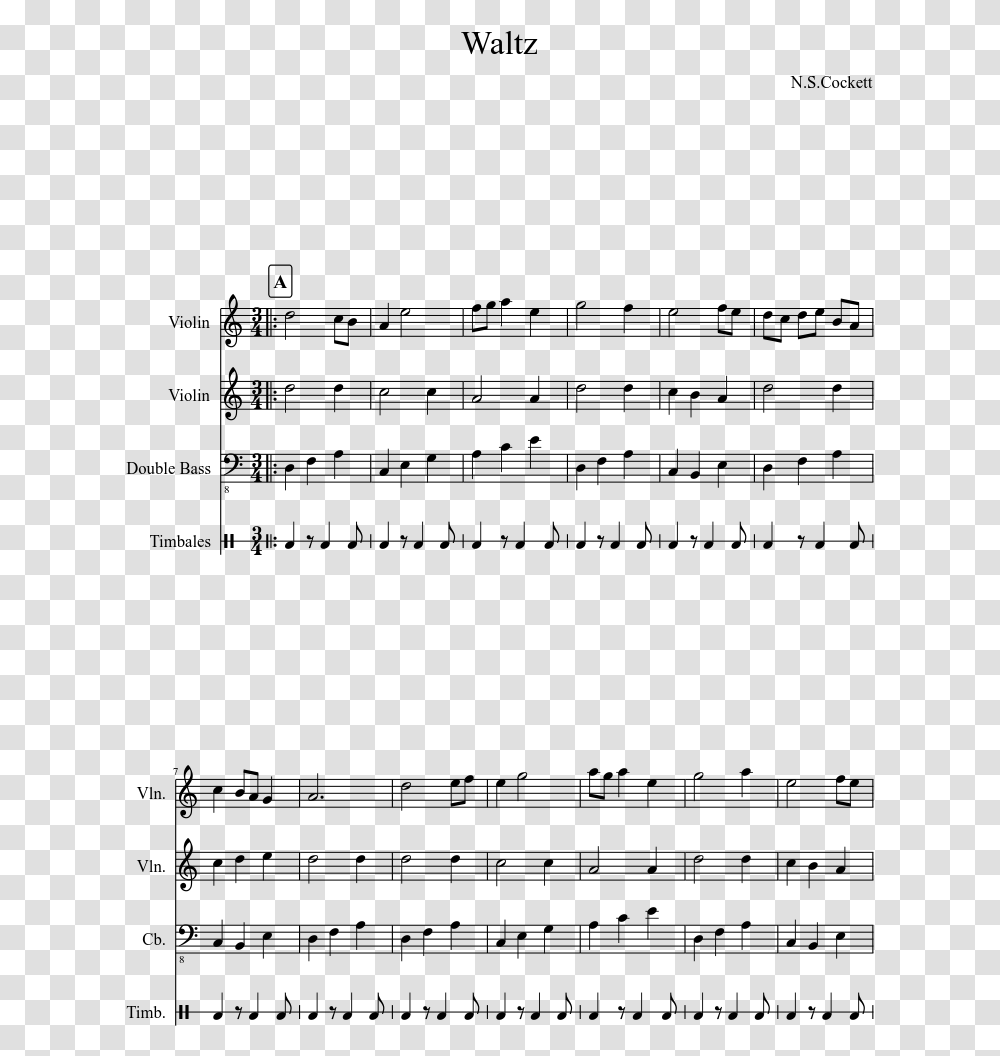 Waltz Sheet Music Composed By N Parks And Rec Theme Trumpet, Gray, World Of Warcraft Transparent Png
