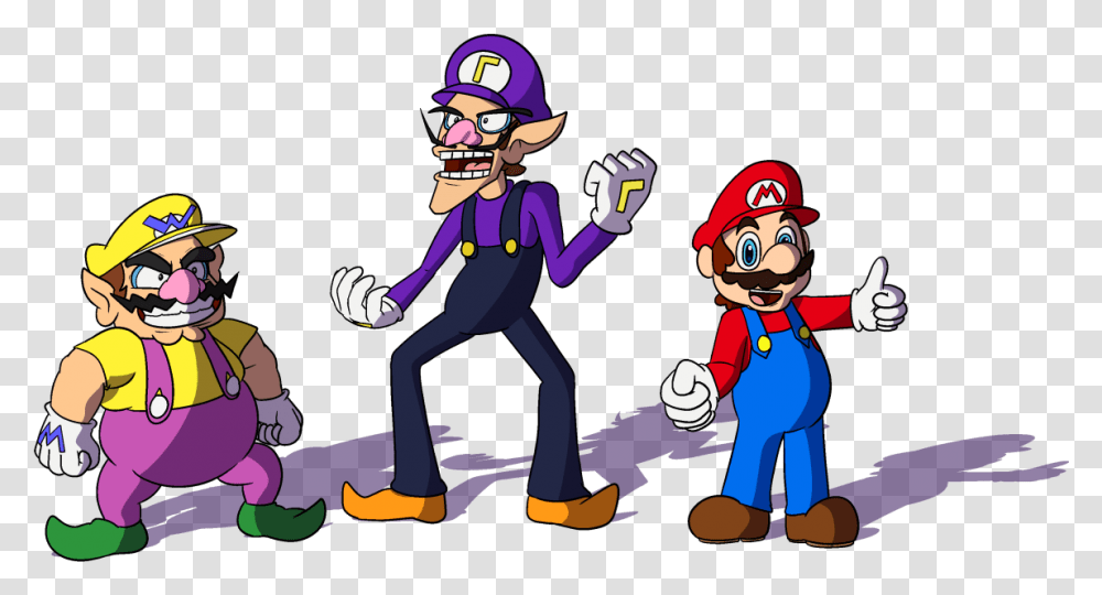 Waluigi And Friends By Mroah Cartoon, Helmet, Clothing, Apparel, Person Transparent Png