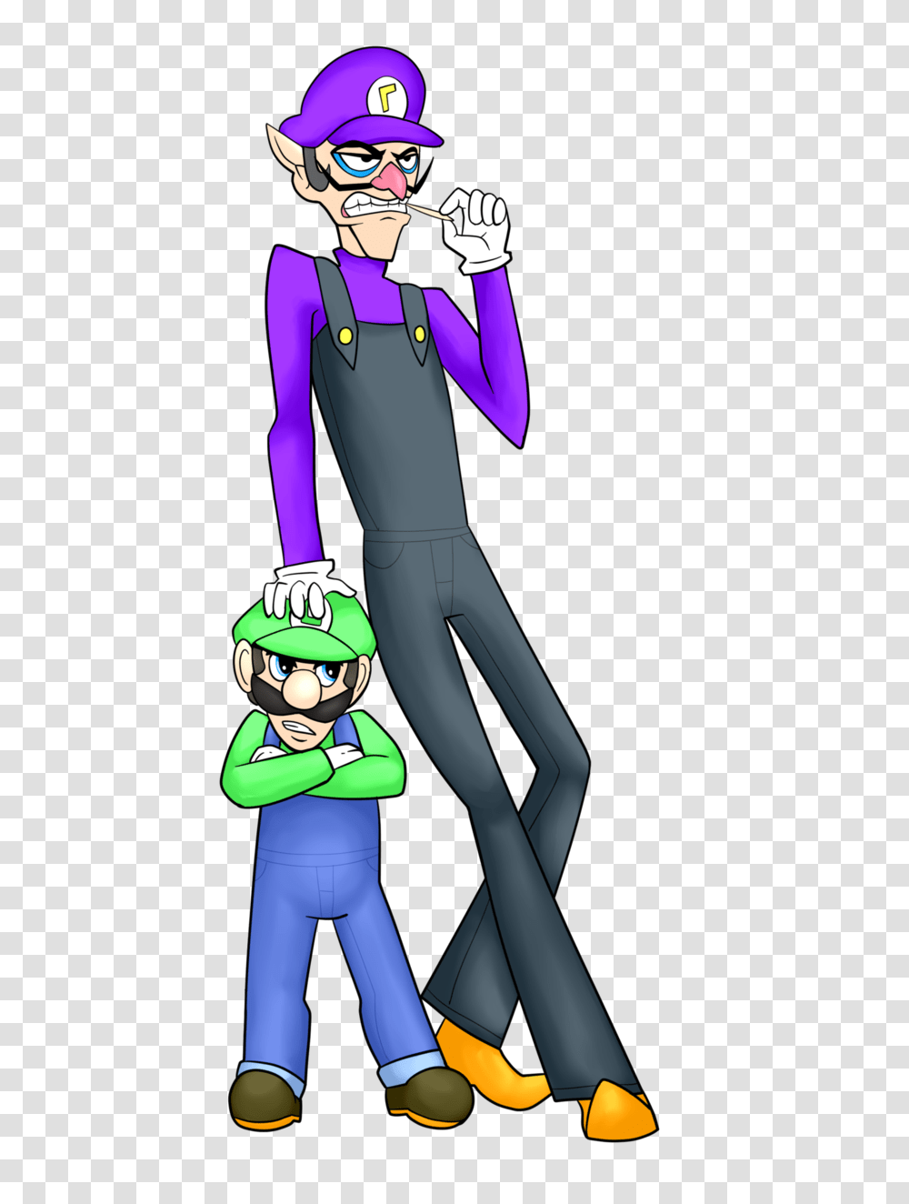 Waluigi And Luigi, Toy, Helmet, Spandex Transparent Png