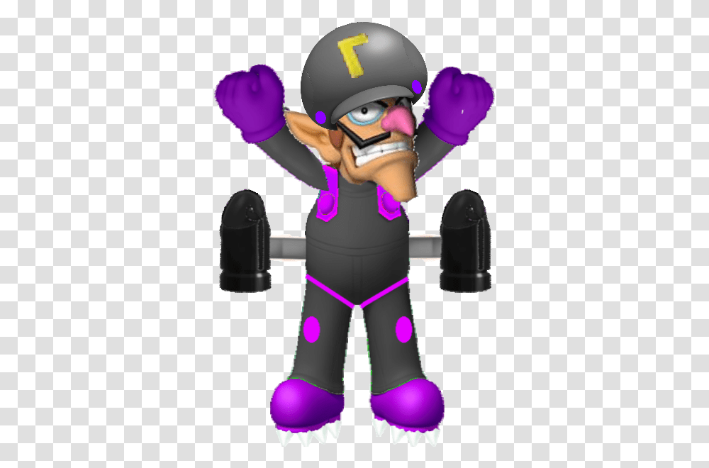 Waluigi Cartoon, Person, Helmet, People, Sport Transparent Png