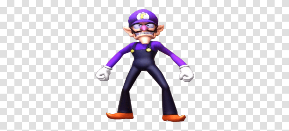 Waluigi Cartoon, Toy, Figurine, Person, Human Transparent Png