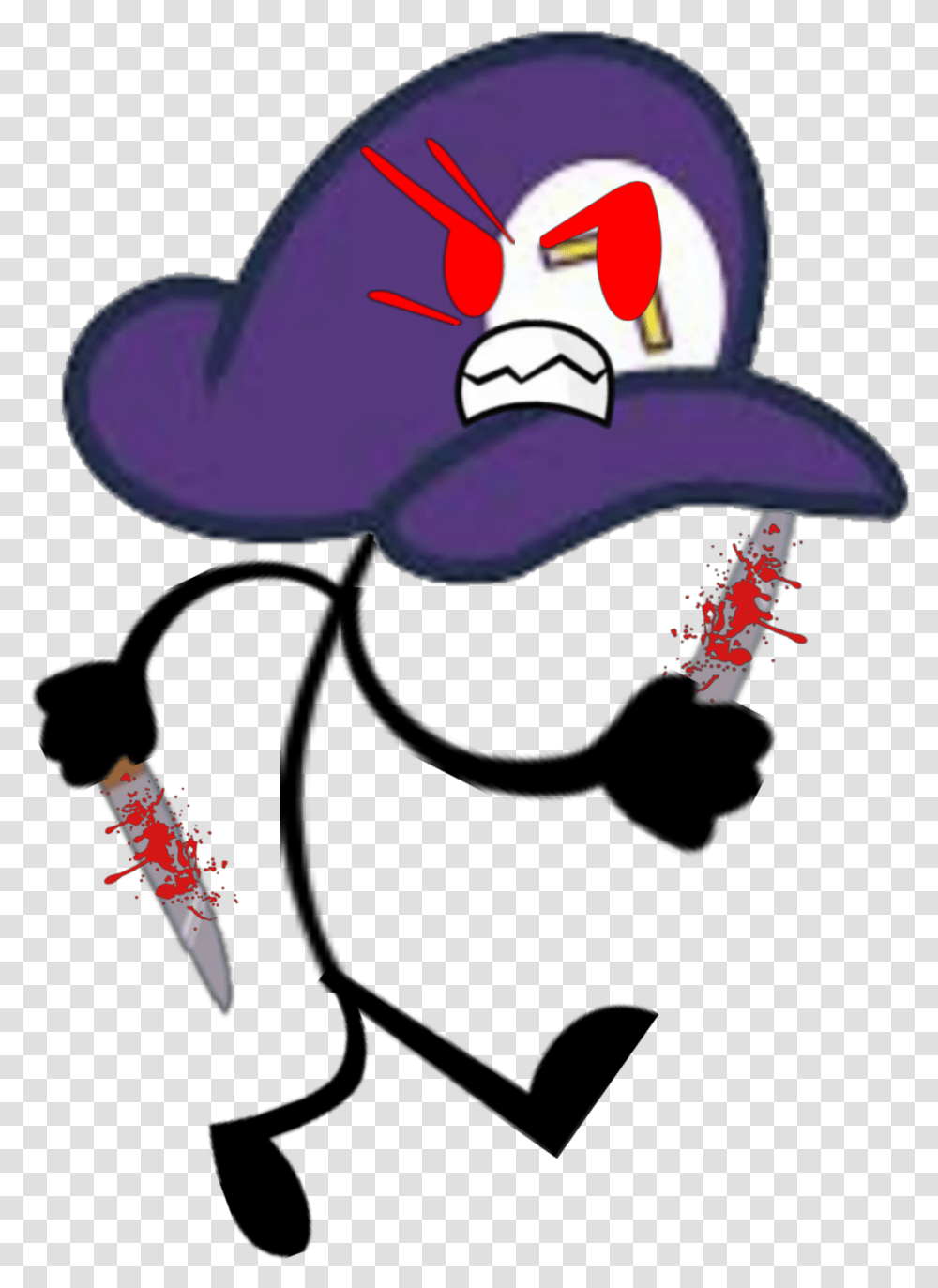 Waluigi Hat Triggered Object Show Waluigi, Baseball Cap, Apparel, Airplane Transparent Png