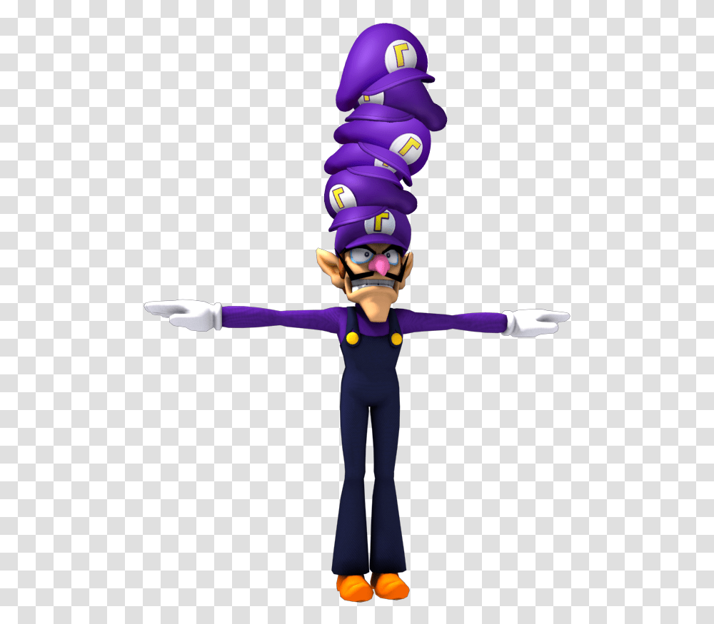Waluigi's Hat On Waluigi's Hat On Waluigi's Hat On T Pose Fortnite, Person, Human, Performer, Elf Transparent Png
