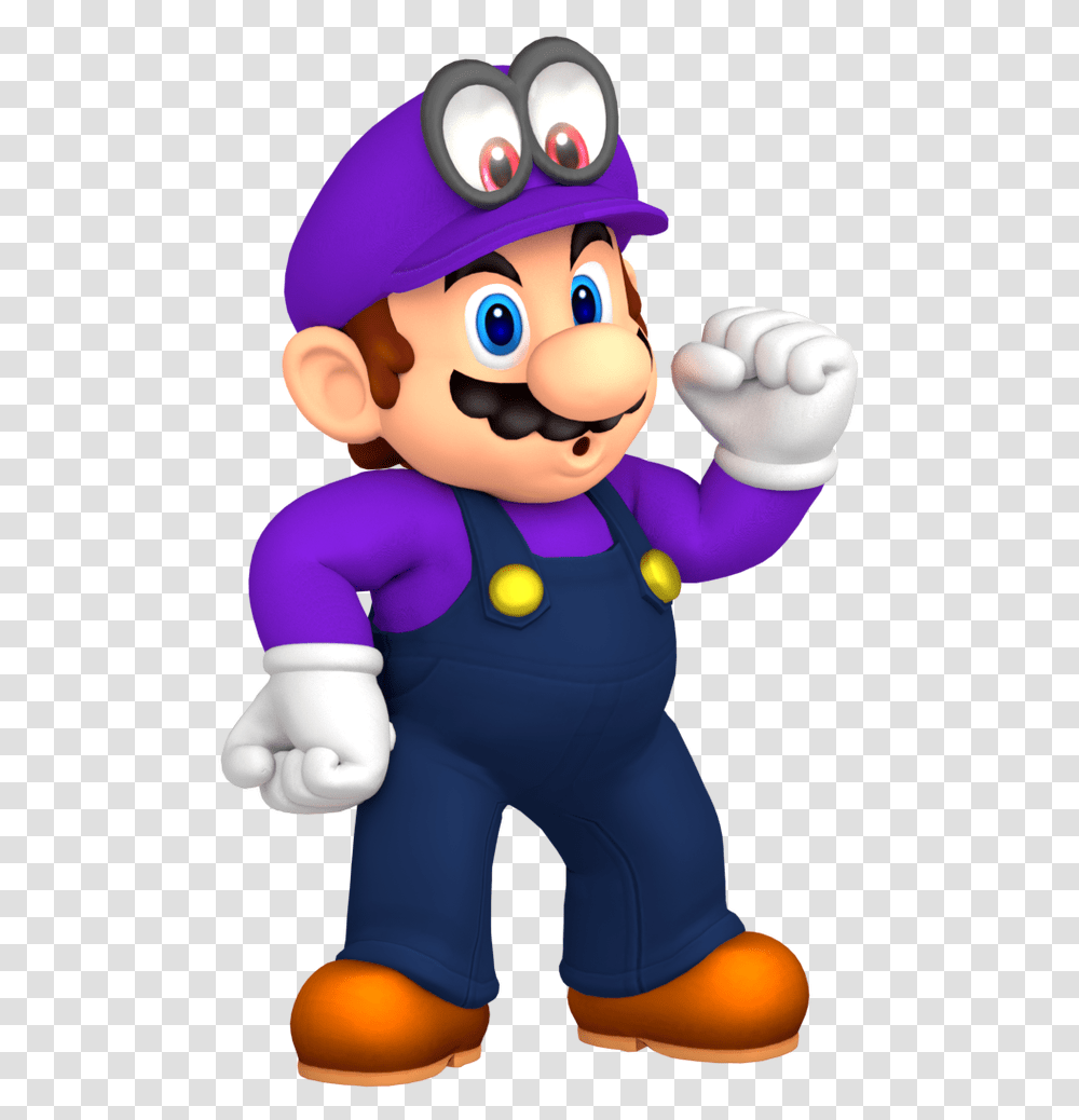 Waluigi Super Mario Odyssey, Person, Human, Hand, Toy Transparent Png