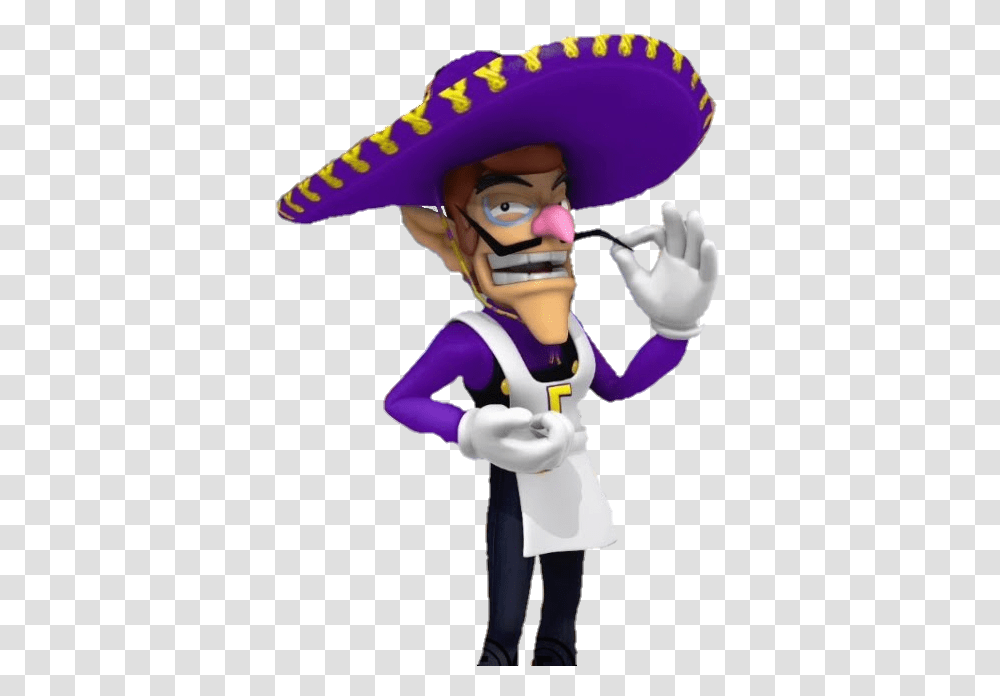Waluigi Taco Stand Image Taco Stand, Clothing, Apparel, Performer, Person Transparent Png