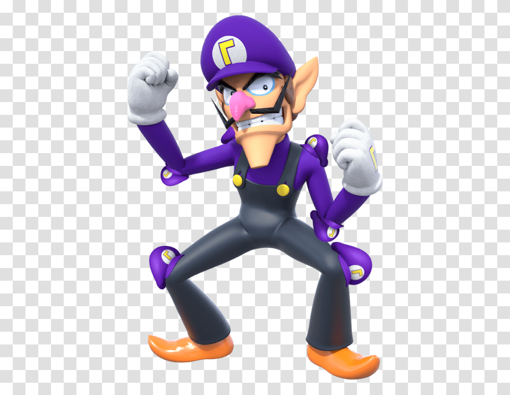 Waluigiquots Hat On Various Objects And Creatures Waluigiquots Waluigi Super Mario Party, Toy, Helmet, Person Transparent Png