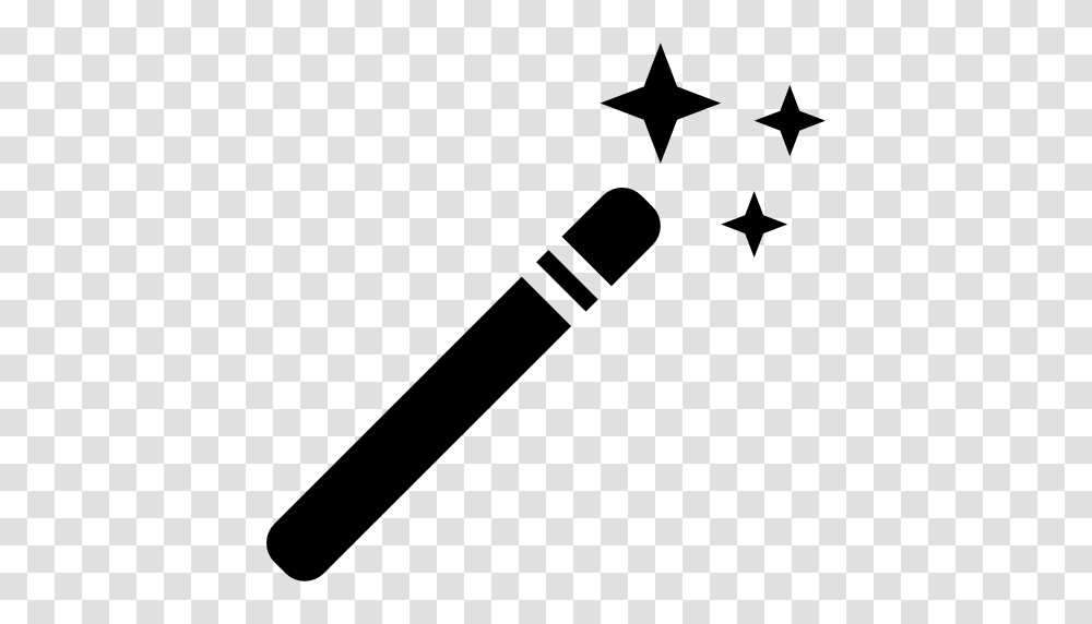 Wand Black And White Wand Black And White, Stencil Transparent Png