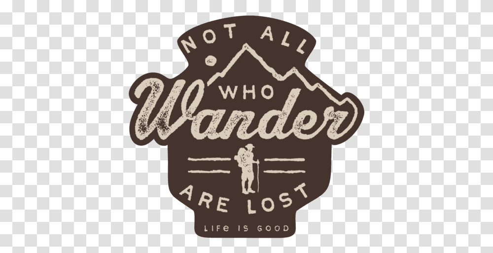 Wander Hike Small Die Cut Decal Emblem, Logo, Badge Transparent Png