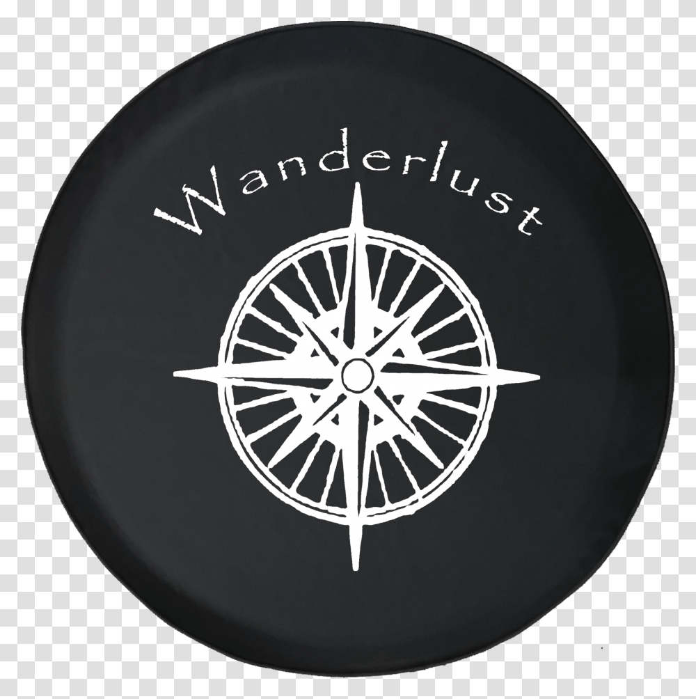 Wanderlust Nautical Star Compass Spare Tire Cover Fits Gathering City From Above, Lamp Transparent Png