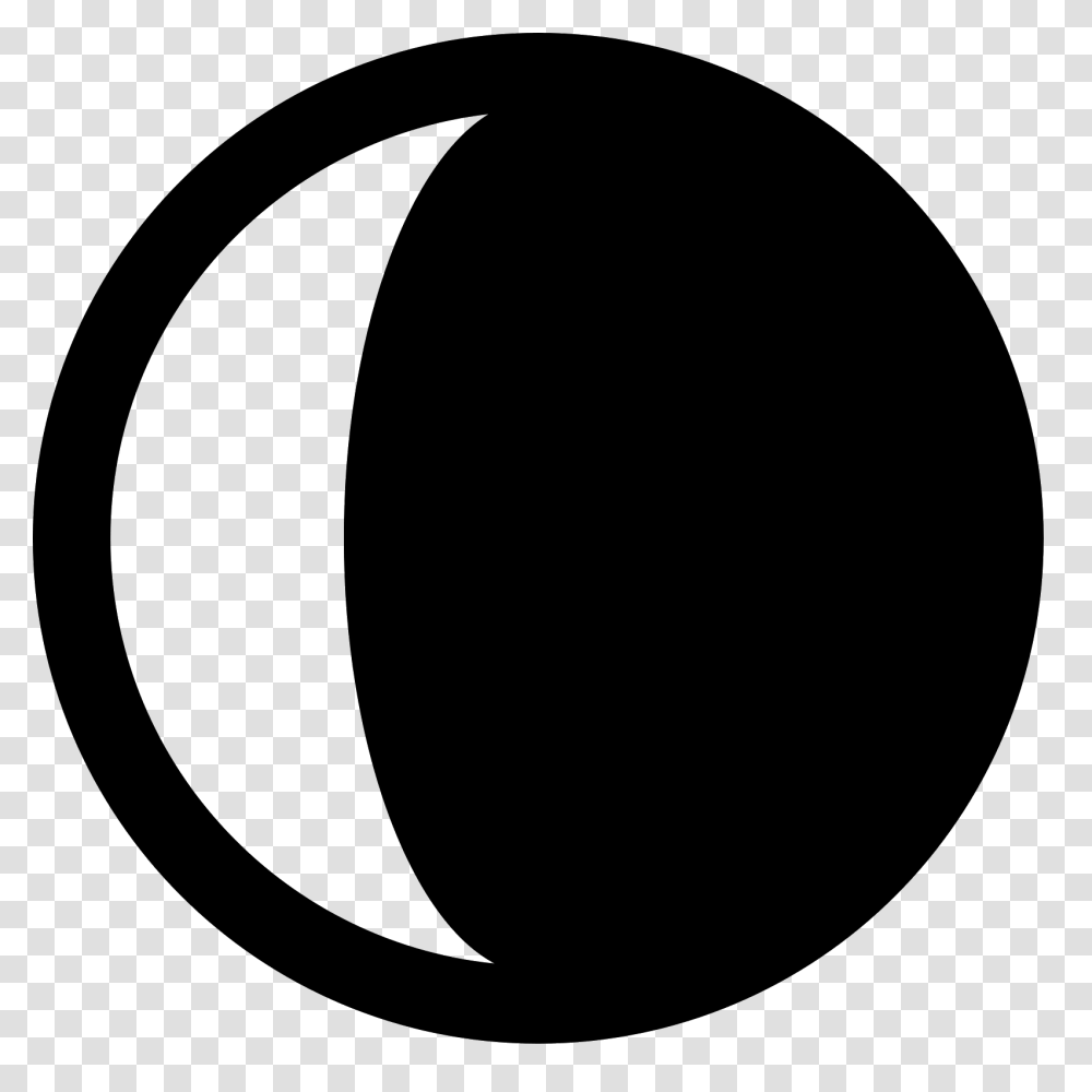Waning Crescent Icon, Gray, World Of Warcraft Transparent Png