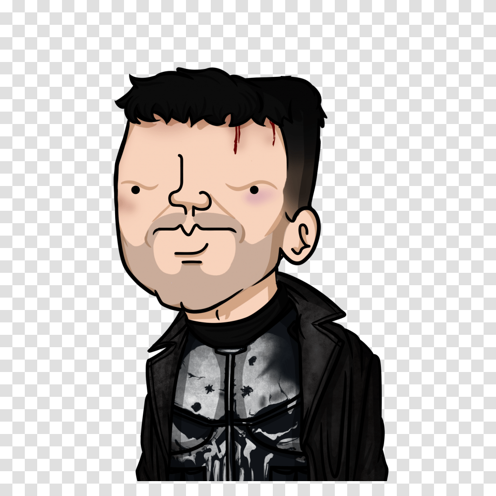 Wankul Version The Punisher, Face, Person, Jacket Transparent Png
