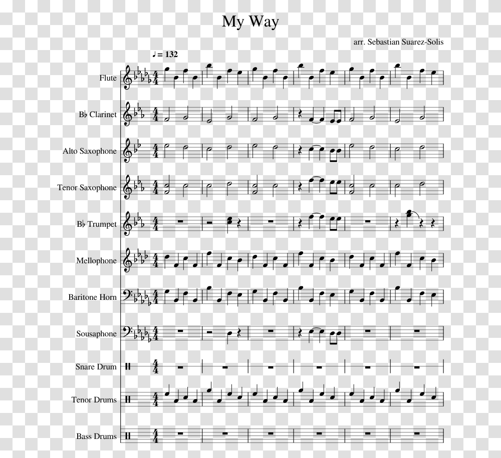 Want You Back Flute Sheet Music, Gray, World Of Warcraft Transparent Png