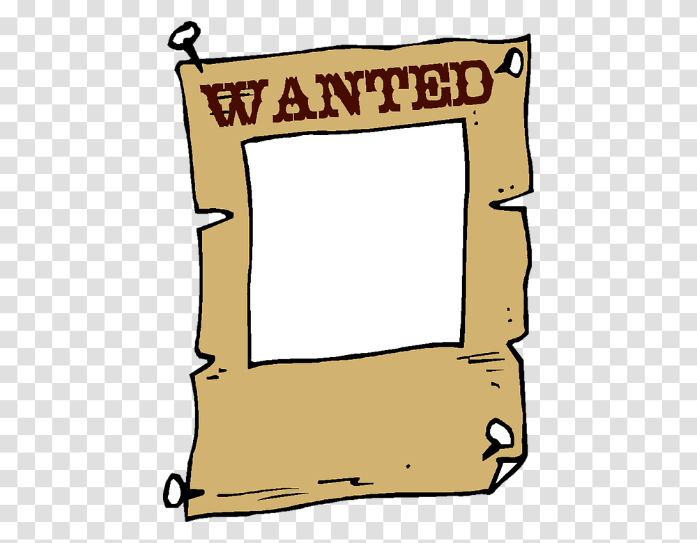 Wanted 960, Scroll, Paper, Cushion Transparent Png