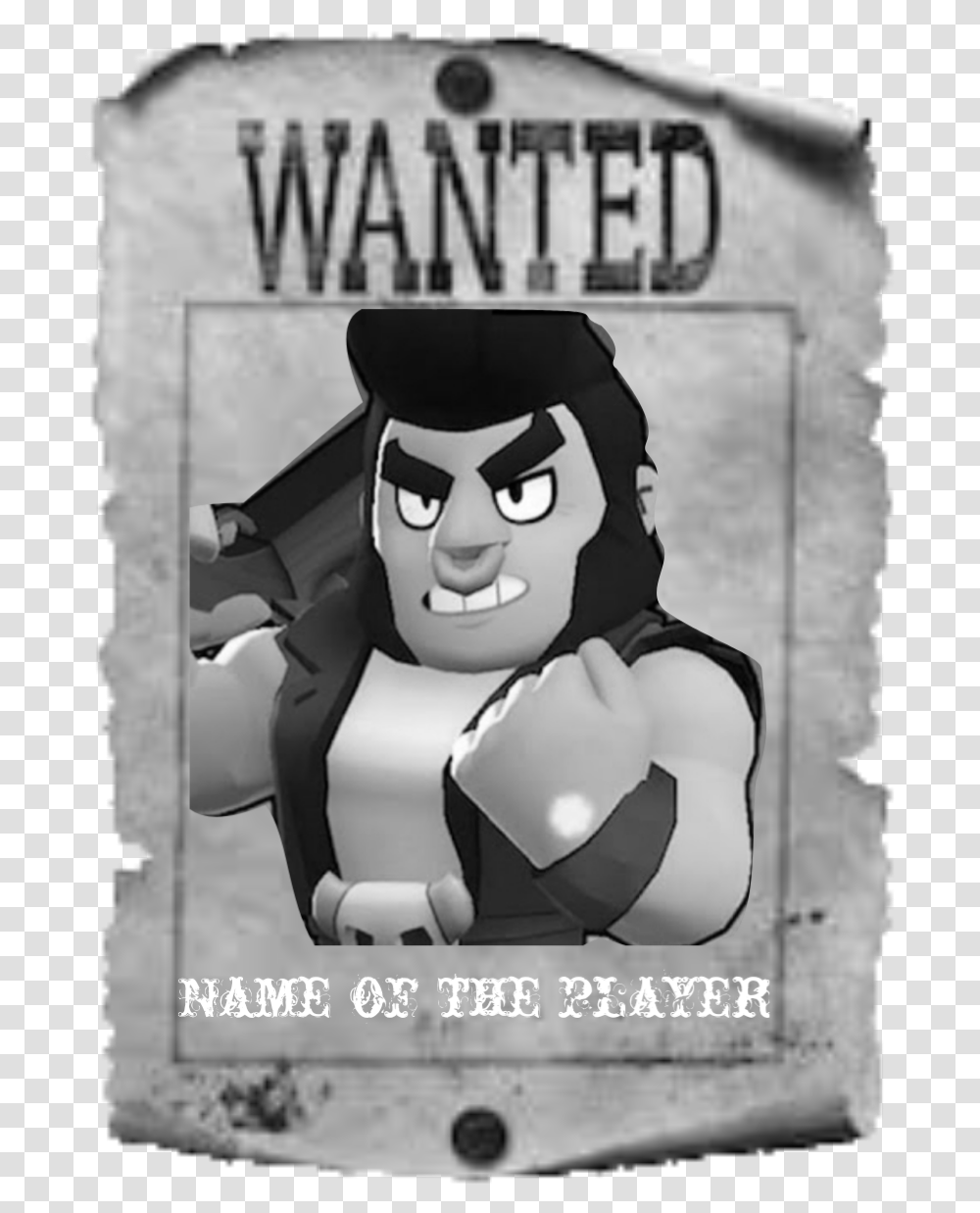 Wanted Poster For Lone Star Brawlstars Brawl Stars Knokker Bull, Sunglasses, Accessories, Accessory, Person Transparent Png