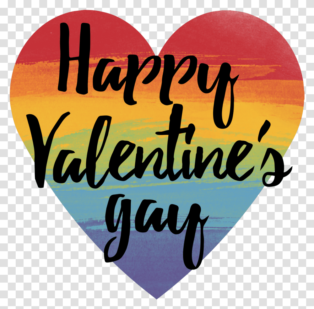Wanted To Make Some Cute Gay Valentines Day Stuff Happy Heart, Text, Plectrum, Poster, Advertisement Transparent Png