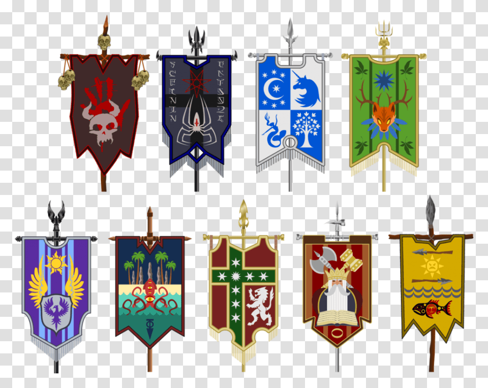 War Banners Of The Medieval Banner, Armor, Shield Transparent Png