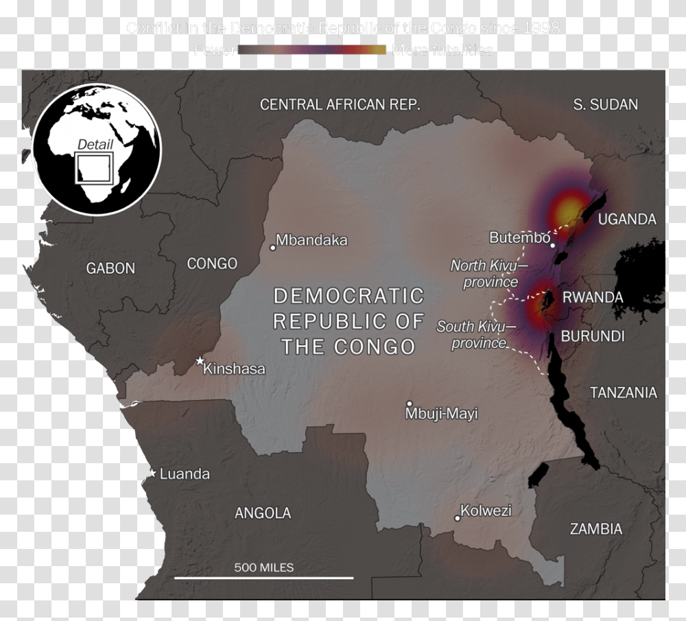 War In Congo 2019, Map, Diagram, Atlas, Plot Transparent Png