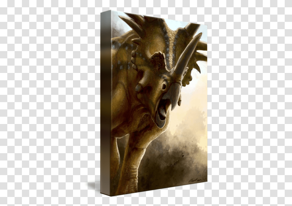 War Paint Styracosaurus By Matt Van Rooijen Dragon, Alien Transparent Png