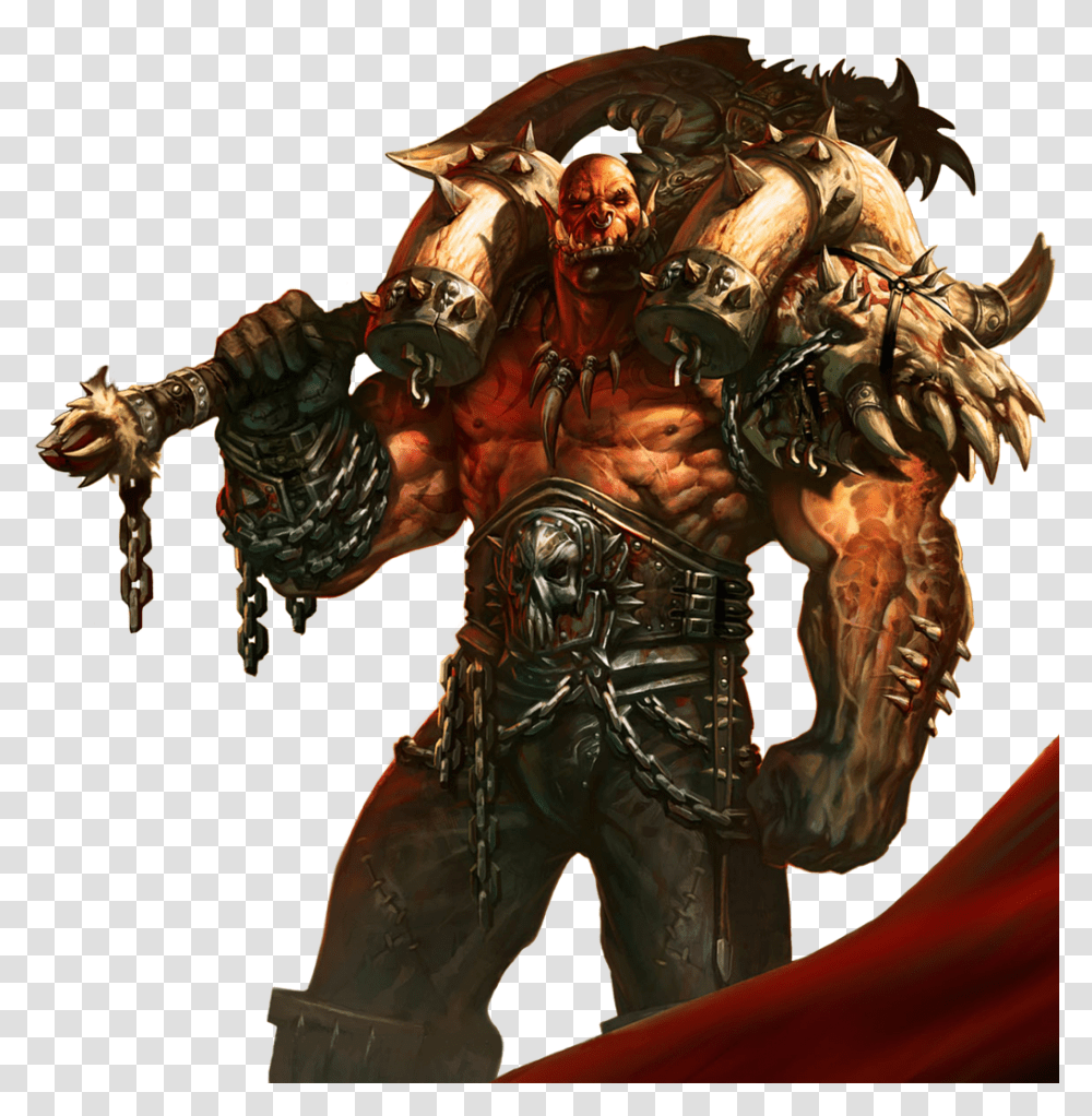 Warcraft Images Free Download Wow Garrosh, Person, Human, Painting Transparent Png