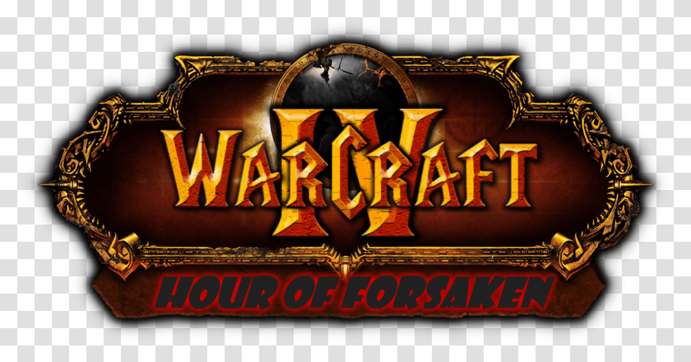 Warcraft Iv Forsaken Logo Image World Of Warcraft Cataclysm, Text, Leisure Activities Transparent Png