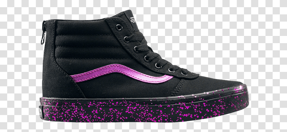 Ward Hi Zip 'pink Confetti' Skate Shoe, Footwear, Clothing, Apparel, Sneaker Transparent Png
