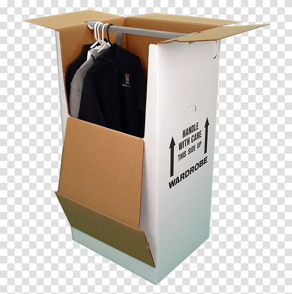 Wardrobe Box Two Men And A Truck Boxes, Cardboard, Carton, Furniture, Package Delivery Transparent Png