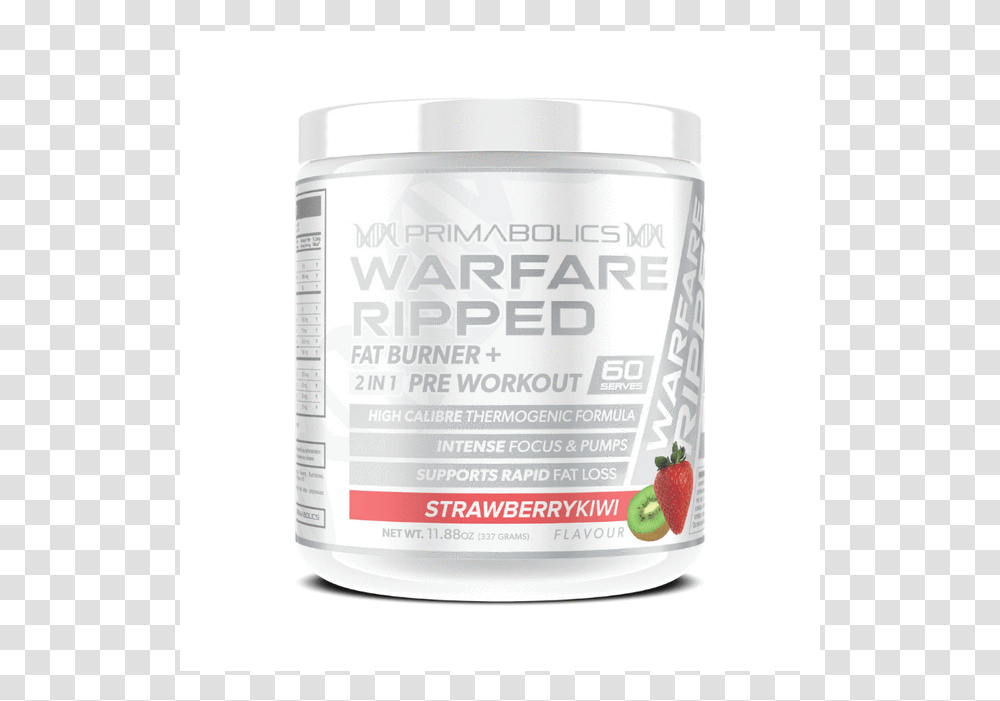 Warfare Ripped By Primabolics Strawberry, Shaker, Bottle, Paint Container, Mixer Transparent Png