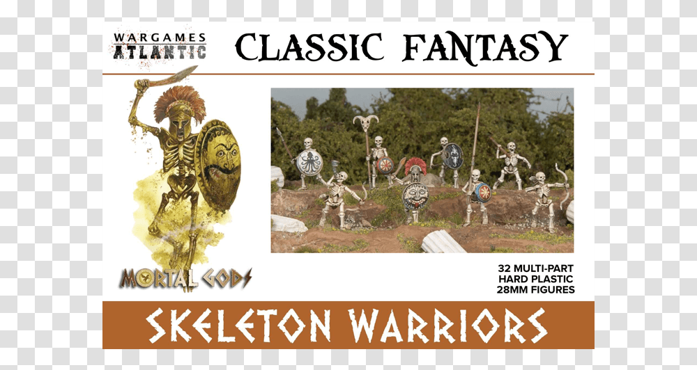 Wargames Atlantic Skeleton Warriors, Person, Advertisement, Poster Transparent Png