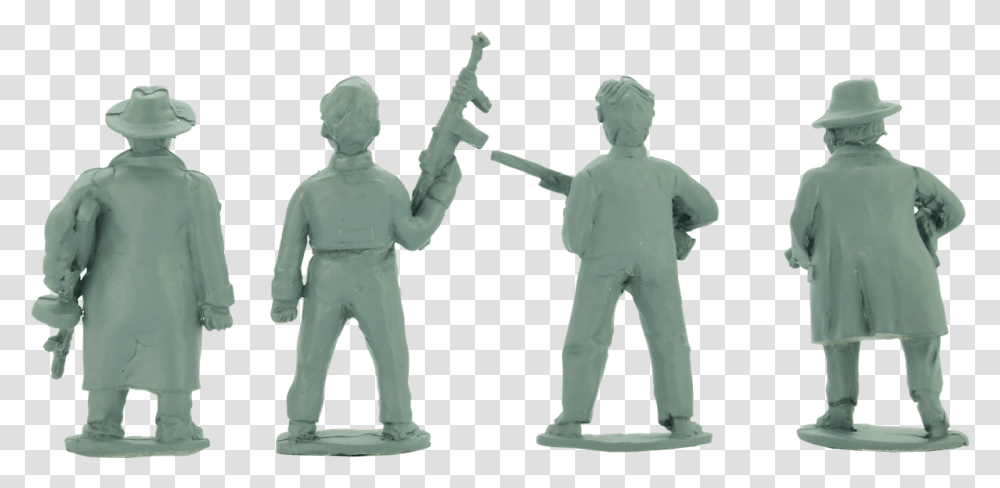 Wargames Illustrated 28mm New York Gangsters Standing, Person, Statue, Sculpture, Art Transparent Png