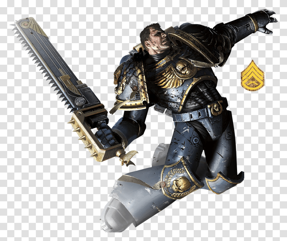 Warhammer 40k Space Marine By Kif Labs D49nvr6 Warhammer Warhammer 40000 Space Marine, Person, Armor, Gun, Weapon Transparent Png