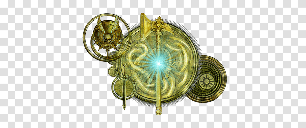 Warhammer Age Of Sigmar Age Of Sigmar Banners, Chandelier, Lamp, Bronze, Light Transparent Png