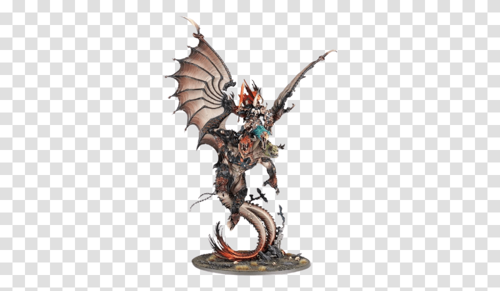 Warhammer Age Of Sigmar Grand Alliance Chaos Characters Dragon, Statue, Sculpture, Art, Ornament Transparent Png