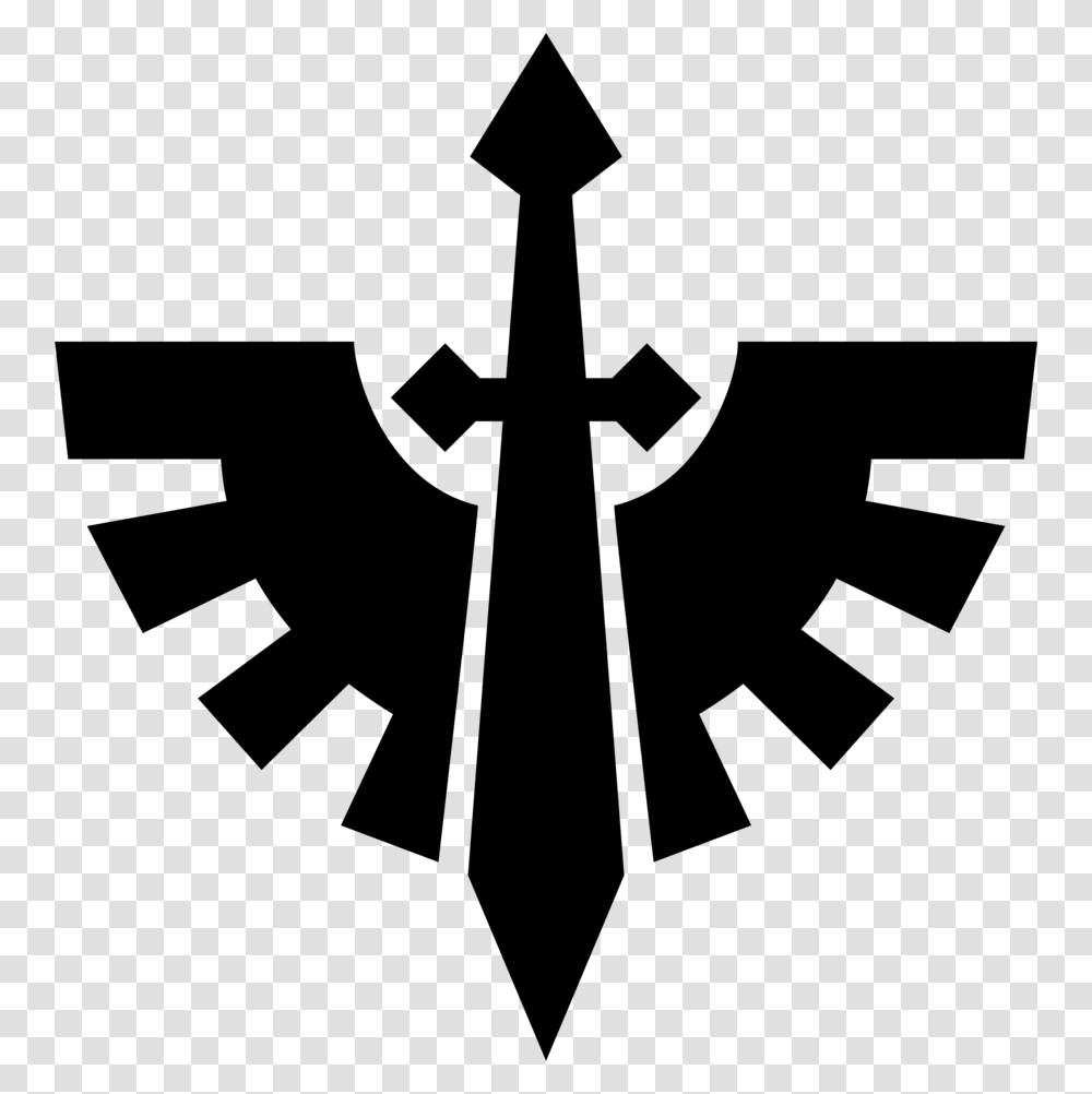 Warhammer Dark Angels Logo, Gray, World Of Warcraft Transparent Png