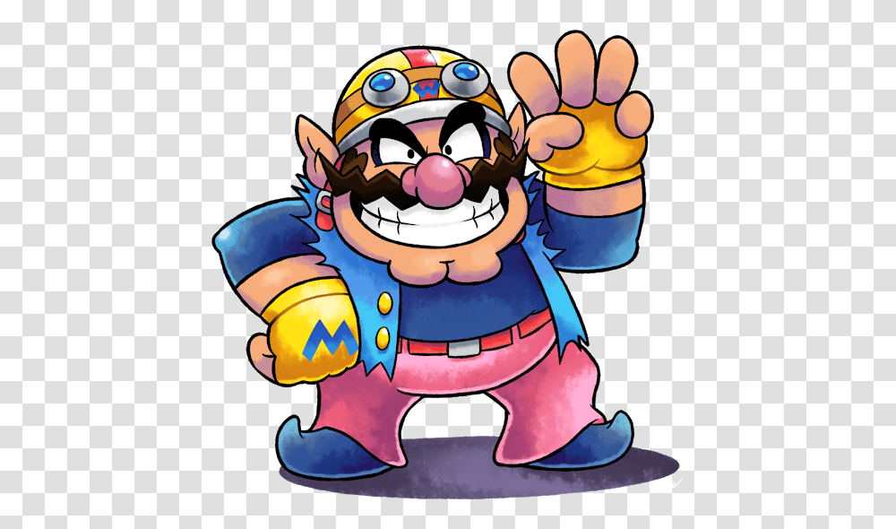 Wario In The Mario And Luigi Style Neato, Outdoors, Hand, Toy, Super Mario Transparent Png