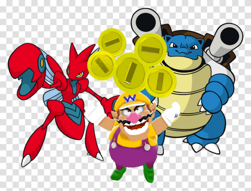 Wario Scizor Sticker By Eidel E 2 Blastoise Pokemon, Super Mario Transparent Png