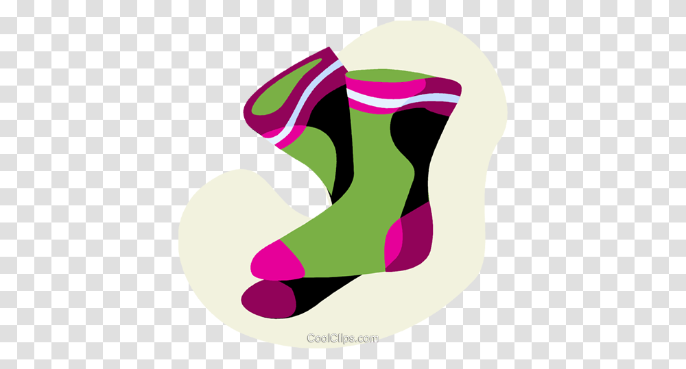 Warm Socks Royalty Free Vector Clip Art Illustration, Apparel, Footwear, Boot Transparent Png
