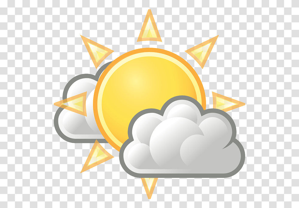Warm Sunny Cloudy Free Vector Graphic On Pixabay Climate Chart In India, Nature, Lamp, Outdoors, Sky Transparent Png