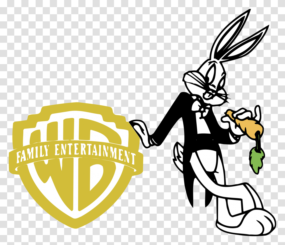Warner Bros Family Entertainment Logo Warner Bros Family Logo, Wasp, Bee, Insect, Invertebrate Transparent Png