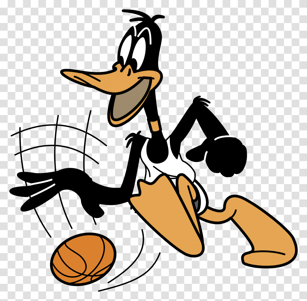 Warner Bros Logo Daffy Duck Basketball, Stencil, Apparel Transparent Png