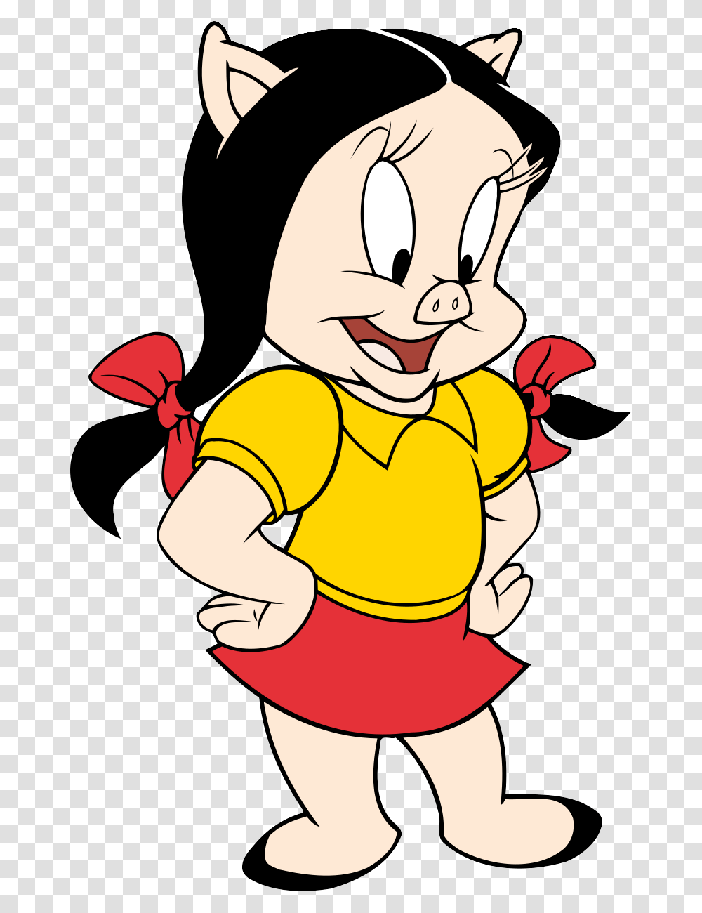 Warner Bros Logo Petunia Pig, Face, Drawing Transparent Png