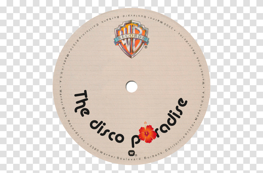 Warner Bros Records Labels, Disk, Logo Transparent Png