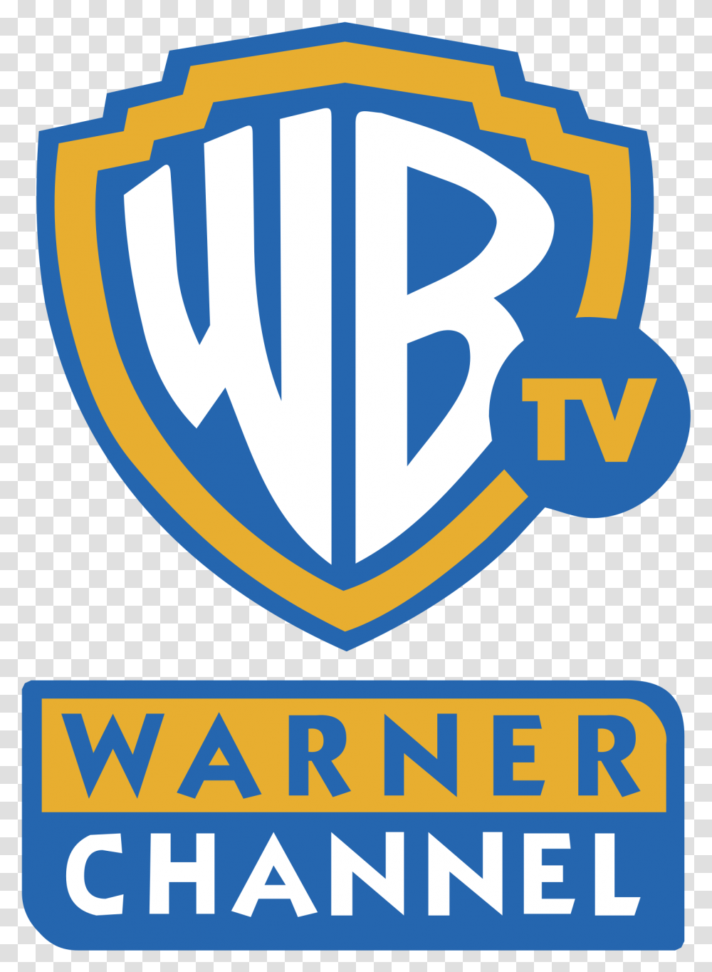 Warner Channel Logo Warner Bros Tv Logo, Trademark, Poster, Advertisement Transparent Png