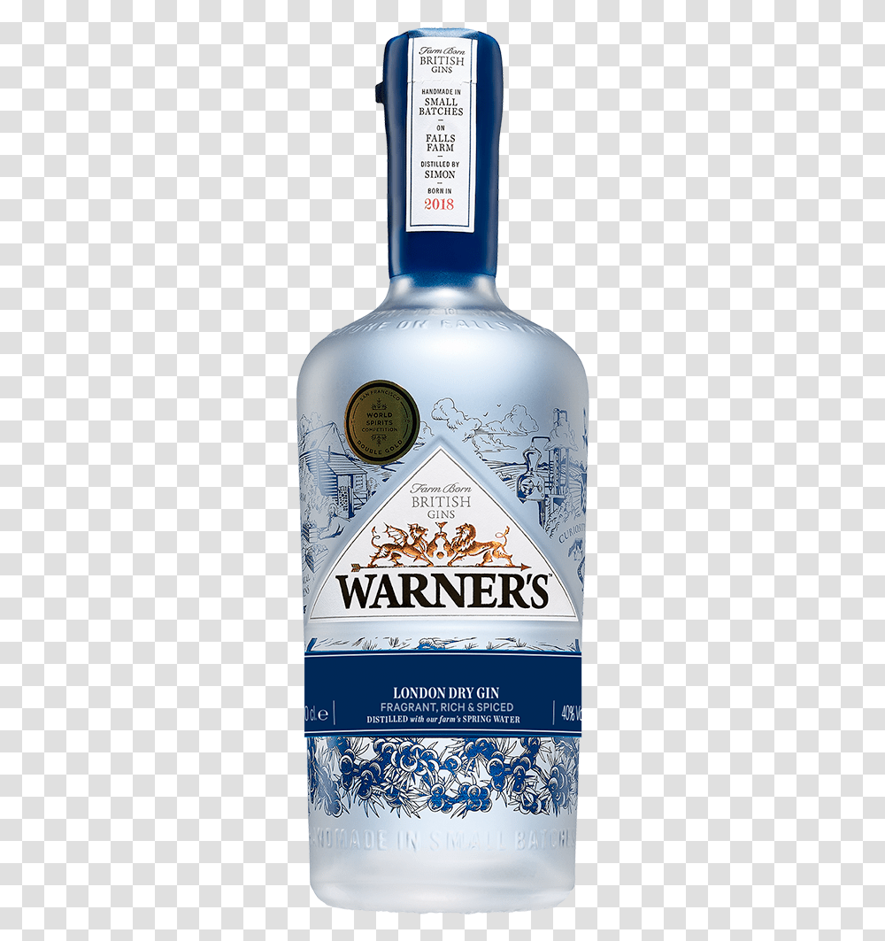 Warners London Dry Gin, Liquor, Alcohol, Beverage, Drink Transparent Png