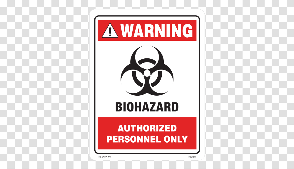 Warning Biohazard Authorized Personnel Only Styrene Biohazard Authorized Personnel Only, Advertisement, Poster, Flyer, Paper Transparent Png