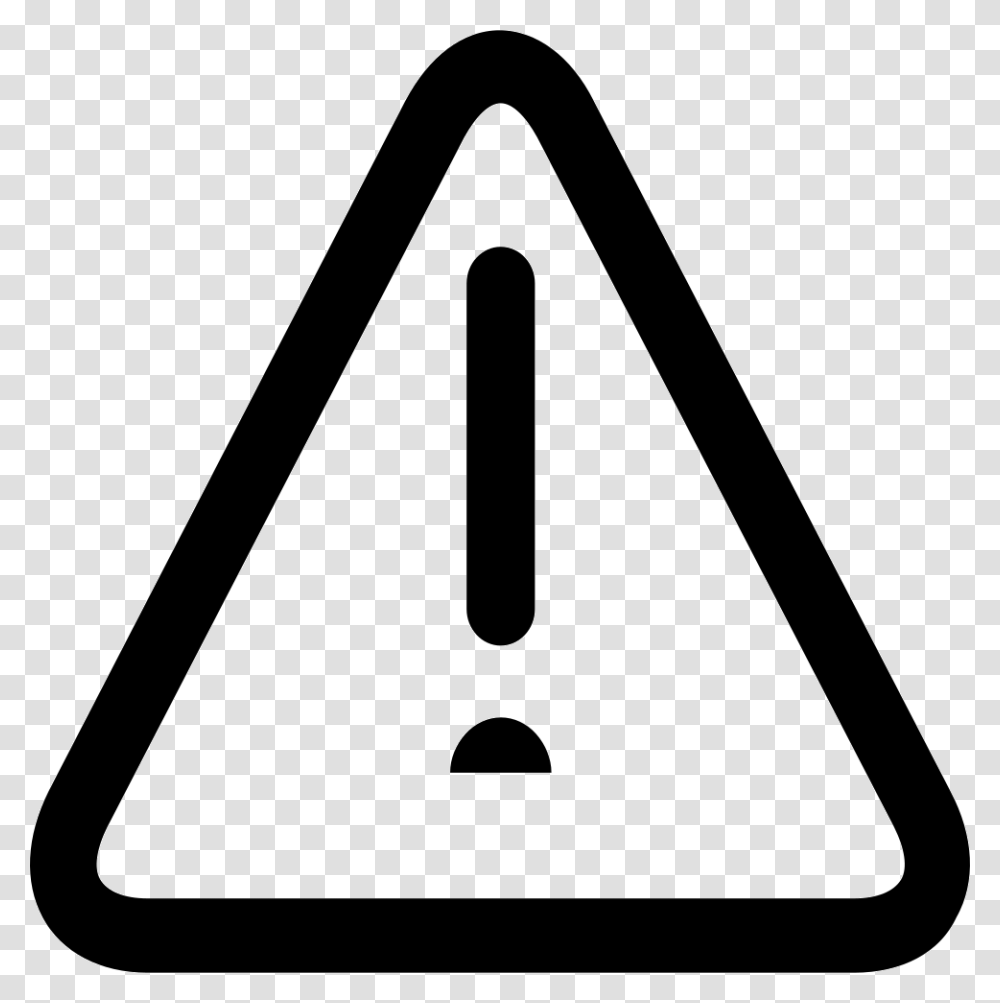 Warning Exclamation Mark Icon Triangle, Sign, Road Sign Transparent Png