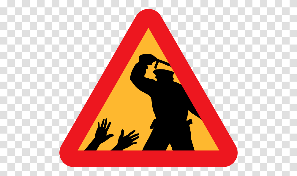 Warning For Police Brutality Clip Art Free Vector, Person, Human, Sign Transparent Png